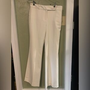 Light Cream Long Dress Pants with Flare, lined.